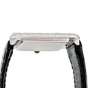 腕時計 ショパール CHOPARD - クオーツ メンズ レディース OH済 K18WG無垢 純正ダイヤ ブラック 黒 スクエア