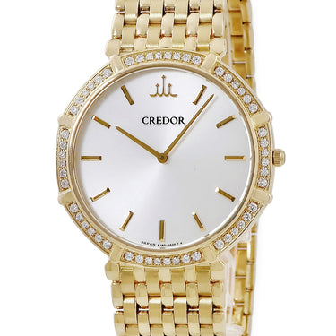 腕時計 クレドール Credor ジュリ クォーツ GBAT040 8J80-0AN0 クオーツ メンズ K18YG無垢 純正ダイヤ オクタゴン 八角形