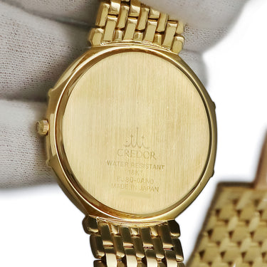 腕時計 クレドール Credor ジュリ クォーツ GBAT040 8J80-0AN0 クオーツ メンズ K18YG無垢 純正ダイヤ オクタゴン 八角形