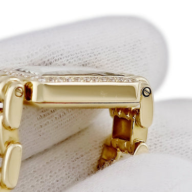 腕時計 カルティエ Cartier パンテール GGC98010 クオーツ レディース K18YG無垢 純正ダイヤ シェル ローマン