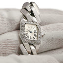 腕時計 カルティエ Cartier マイヨン ドゥ カルティエ スモールモデル WJBJ0003 クオーツ レディース K18WG無垢 純正ダイヤ シルバー