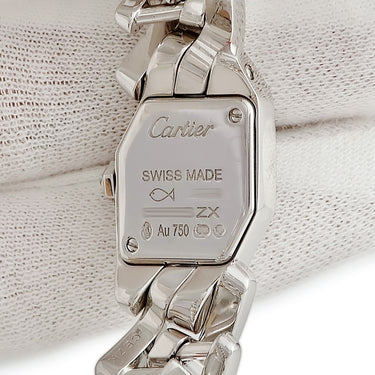 腕時計 カルティエ Cartier マイヨン ドゥ カルティエ スモールモデル WJBJ0003 クオーツ レディース K18WG無垢 純正ダイヤ シルバー