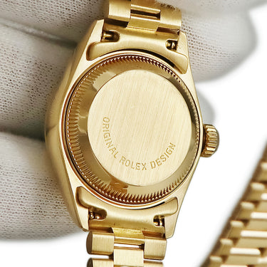 腕時計 ロレックス ROLEX デイトジャスト 69178BR N番 自動巻き レディース N番 K18YG無垢 純正ダイヤ ブルージェダイト 翡翠