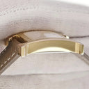 腕時計 エルメス HERMES Hウォッチ PM HH1.201.131 クオーツ レディース イエローGP×SS コンビ ホワイト 白 アラビア H型