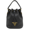プラダ PRADA メタルロゴ 2WAY 1BE072 NERO レザー 2WAYバッグ ゴールド金具 黒 ショルダー 巾着
