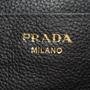 プラダ PRADA メタルロゴ 2WAY 1BE072 NERO レザー 2WAYバッグ ゴールド金具 黒 ショルダー 巾着