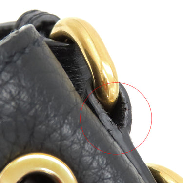 プラダ PRADA メタルロゴ 2WAY 1BE072 NERO レザー 2WAYバッグ ゴールド金具 黒 ショルダー 巾着