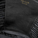 プラダ PRADA メタルロゴ 2WAY 1BE072 NERO レザー 2WAYバッグ ゴールド金具 黒 ショルダー 巾着