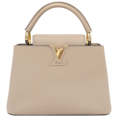 ルイヴィトン LOUIS VUITTON カプシーヌ BB M58718 ガレ トリヨンレザー 　　 2WAYバッグ ゴールド金具 グレージュ ショルダー