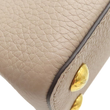 ルイヴィトン LOUIS VUITTON カプシーヌ BB M58718 ガレ トリヨンレザー 　　 2WAYバッグ ゴールド金具 グレージュ ショルダー