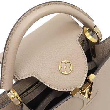 ルイヴィトン LOUIS VUITTON カプシーヌ BB M58718 ガレ トリヨンレザー 　　 2WAYバッグ ゴールド金具 グレージュ ショルダー