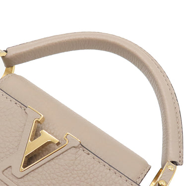 ルイヴィトン LOUIS VUITTON カプシーヌ BB M58718 ガレ トリヨンレザー 　　 2WAYバッグ ゴールド金具 グレージュ ショルダー