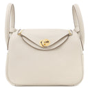 エルメス HERMES リンディ 2 ミニ 20 クレ トリヨンクレマンス ショルダーバッグ ゴールド金具 新品 未使用 オフホワイト