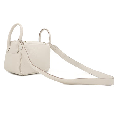 エルメス HERMES リンディ 2 ミニ 20 クレ トリヨンクレマンス ショルダーバッグ ゴールド金具 新品 未使用 オフホワイト