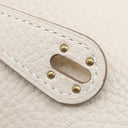 エルメス HERMES リンディ 2 ミニ 20 クレ トリヨンクレマンス ショルダーバッグ ゴールド金具 新品 未使用 オフホワイト
