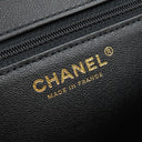 シャネル CHANEL トップハンドル チェーンショルダー AS0804 ブラック レザー 2WAYバッグ ヴィンテージ金具 黒 ショルダー