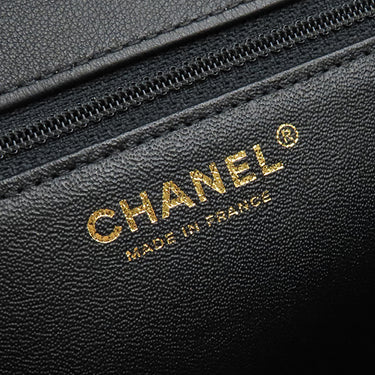 シャネル CHANEL トップハンドル チェーンショルダー AS0804 ブラック レザー 2WAYバッグ ヴィンテージ金具 黒 ショルダー