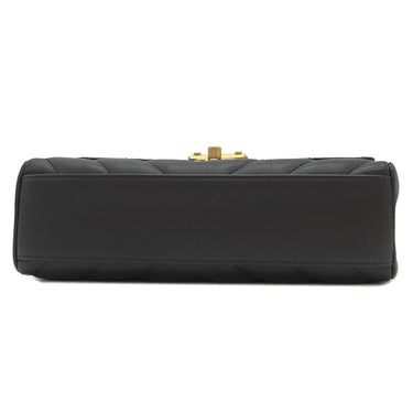 シャネル CHANEL トップハンドル チェーンショルダー AS0804 ブラック レザー 2WAYバッグ ヴィンテージ金具 黒 ショルダー