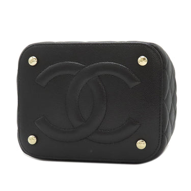 シャネル CHANEL マトラッセ 2way バニティバッグ AS3171 ブラック キャビアスキン 2WAYバッグ ゴールド金具 黒 ハンドバッグ ショルダー