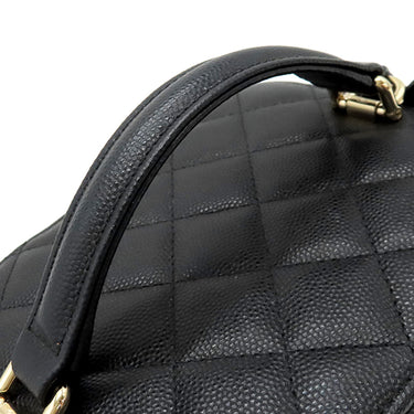 シャネル CHANEL マトラッセ 2way バニティバッグ AS3171 ブラック キャビアスキン 2WAYバッグ ゴールド金具 黒 ハンドバッグ ショルダー