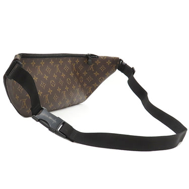 ルイヴィトン LOUIS VUITTON クリストファー バムバック M45337 モノグラムマカサー モノグラムマカサー ボディバッグ ブラック金具 茶 黒 ウエストバッグ