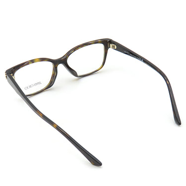 ジミーチュウ JIMMY CHOO ウェリントン 53□16 JC3012F ハバナ プラスチック メガネ シルバー金具 茶 マーブル JCロゴ