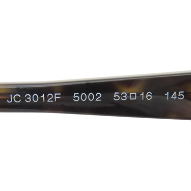 ジミーチュウ JIMMY CHOO ウェリントン 53□16 JC3012F ハバナ プラスチック メガネ シルバー金具 茶 マーブル JCロゴ