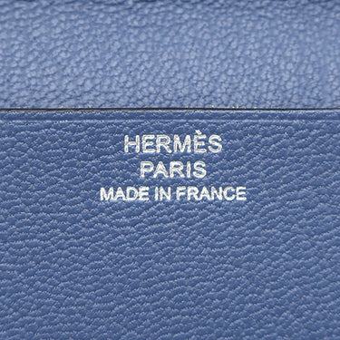 エルメス HERMES アジェンダヴィジョン ブルーアガット シェーブル 手帳カバー シルバー金具