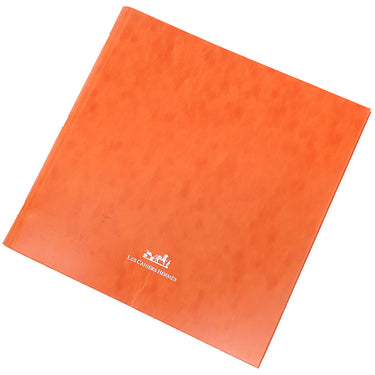 エルメス HERMES CDケース グリーン系 レザー 小物 シルバー金具 緑 ブックタイプ ノートカバー