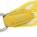 エルメス HERMES バンドリエール サングル カヴァル ジグザグ ジョーヌシトロン×ホワイト×ジョーヌナプル スイフト トワルコットン ショルダーストラップ シルバー金具