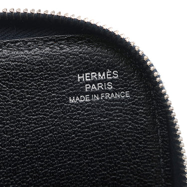 エルメス HERMES リミックスコンバイン ブルーニュイ×ヴェールアングレ ヴォーエプソン 長財布 シルバー金具 紺 緑 L字ファスナー