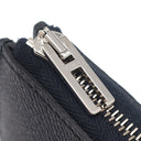 エルメス HERMES リミックスコンバイン ブルーニュイ×ヴェールアングレ ヴォーエプソン 長財布 シルバー金具 紺 緑 L字ファスナー