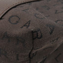 ブルガリ BVLGARI レッタレ トートバッグ ダークブラウン キャンバス レザー トートバッグ シルバー金具 茶