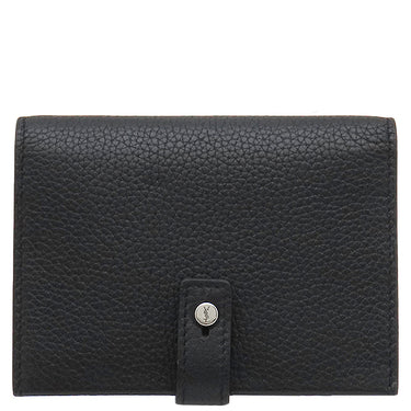 サンローラン SAINT LAURENT サック ド ジュール スープル 507604 ブラック レザー カードケース シルバー金具 黒