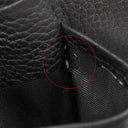 サンローラン SAINT LAURENT サック ド ジュール スープル 507604 ブラック レザー カードケース シルバー金具 黒