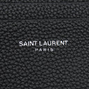 サンローラン SAINT LAURENT サック ド ジュール スープル 507604 ブラック レザー カードケース シルバー金具 黒