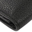 サンローラン SAINT LAURENT サック ド ジュール スープル 507604 ブラック レザー カードケース シルバー金具 黒