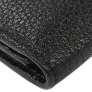 サンローラン SAINT LAURENT サック ド ジュール スープル 507604 ブラック レザー カードケース シルバー金具 黒