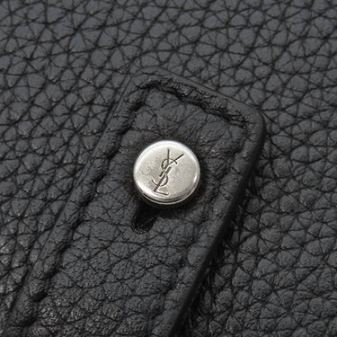 サンローラン SAINT LAURENT サック ド ジュール スープル 507604 ブラック レザー カードケース シルバー金具 黒