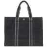 エルメス HERMES フールトゥGM ブラック キャンバス トートバッグ シルバー金具 黒 グレー