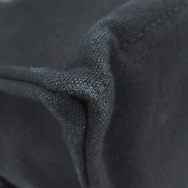 エルメス HERMES フールトゥGM ブラック キャンバス トートバッグ シルバー金具 黒 グレー