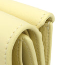 バレンシアガ BALENCIAGA ペーパー ミニ ウォレット 391446 ペーパーイエロー レザー 三つ折り財布 シルバー金具 黄色 コンパクトウォレット