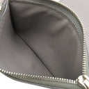 ロエベ LOEWE アナグラム バーティカル ウォレット C812S33X01 グレー ペブルグレインカーフ 三つ折り財布 シルバー金具 小銭入れ 札入れ コンパクトウォレット