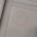 ロエベ LOEWE アナグラム バーティカル ウォレット C812S33X01 グレー ペブルグレインカーフ 三つ折り財布 シルバー金具 小銭入れ 札入れ コンパクトウォレット