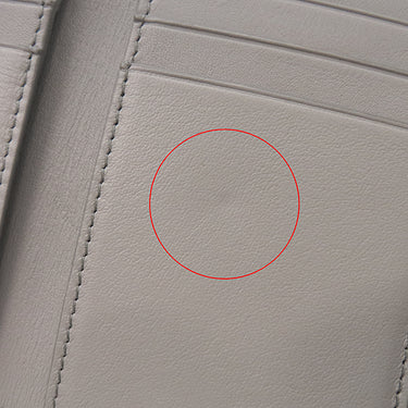 ロエベ LOEWE アナグラム バーティカル ウォレット C812S33X01 グレー ペブルグレインカーフ 三つ折り財布 シルバー金具 小銭入れ 札入れ コンパクトウォレット