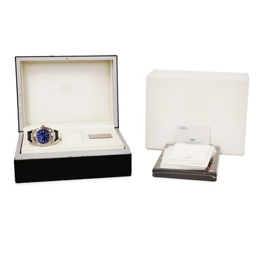 腕時計 IWC IWC インヂュニア オートマティック ジネディーヌ・ジダン IW323403 自動巻き メンズ 青 デイト ジダンモデル 限定