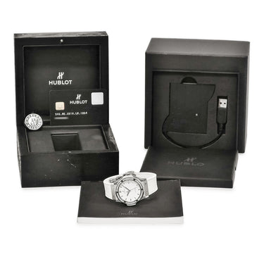 腕時計 ウブロ HUBLOT クラシック フュージョン チタニウム ホワイトダイヤモンド 542.NE.2010.LR.1204 自動巻き メンズ 純正ダイヤ