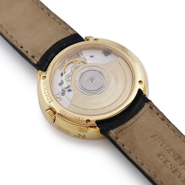 腕時計 アントワーヌ プレジウソ ANTOINE PREZIUSO シエナ 1360 自動巻き メンズ K18YG無垢 ブラック 黒 大理石 シースルーバック 限定