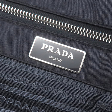 プラダ PRADA テスート 2way トートバッグ 1BG285 ネイビー ナイロン レザー 2WAYバッグ シルバー金具 紺 三角ロゴ ショルダー