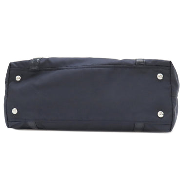 プラダ PRADA テスート 2way トートバッグ 1BG285 ネイビー ナイロン レザー 2WAYバッグ シルバー金具 紺 三角ロゴ ショルダー